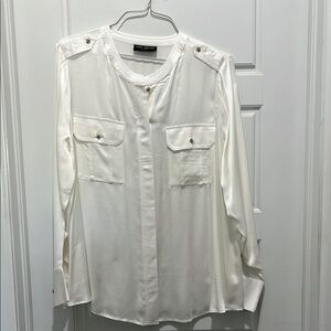 Lane Bryant Classic Off-White Top